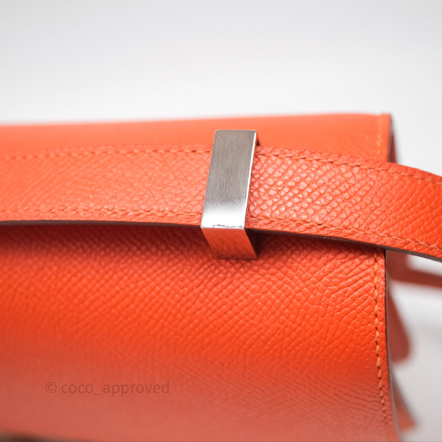 Hermès Constance 24 Orange Epsom Palladium Hardware
