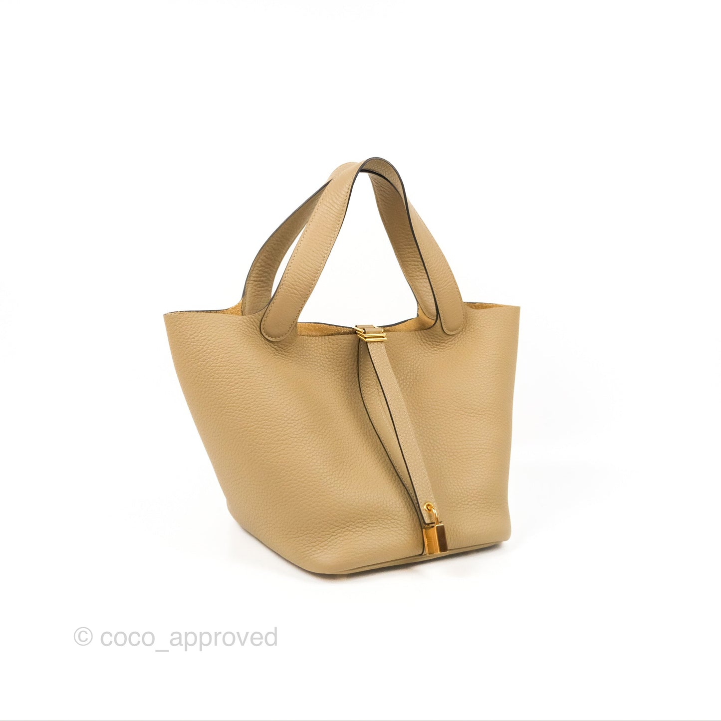 Hermès Picotin 22 Trench Clemence Gold Hardware