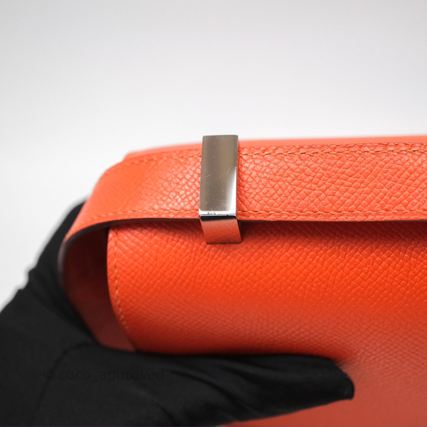 Hermès Constance 24 Orange Epsom Palladium Hardware