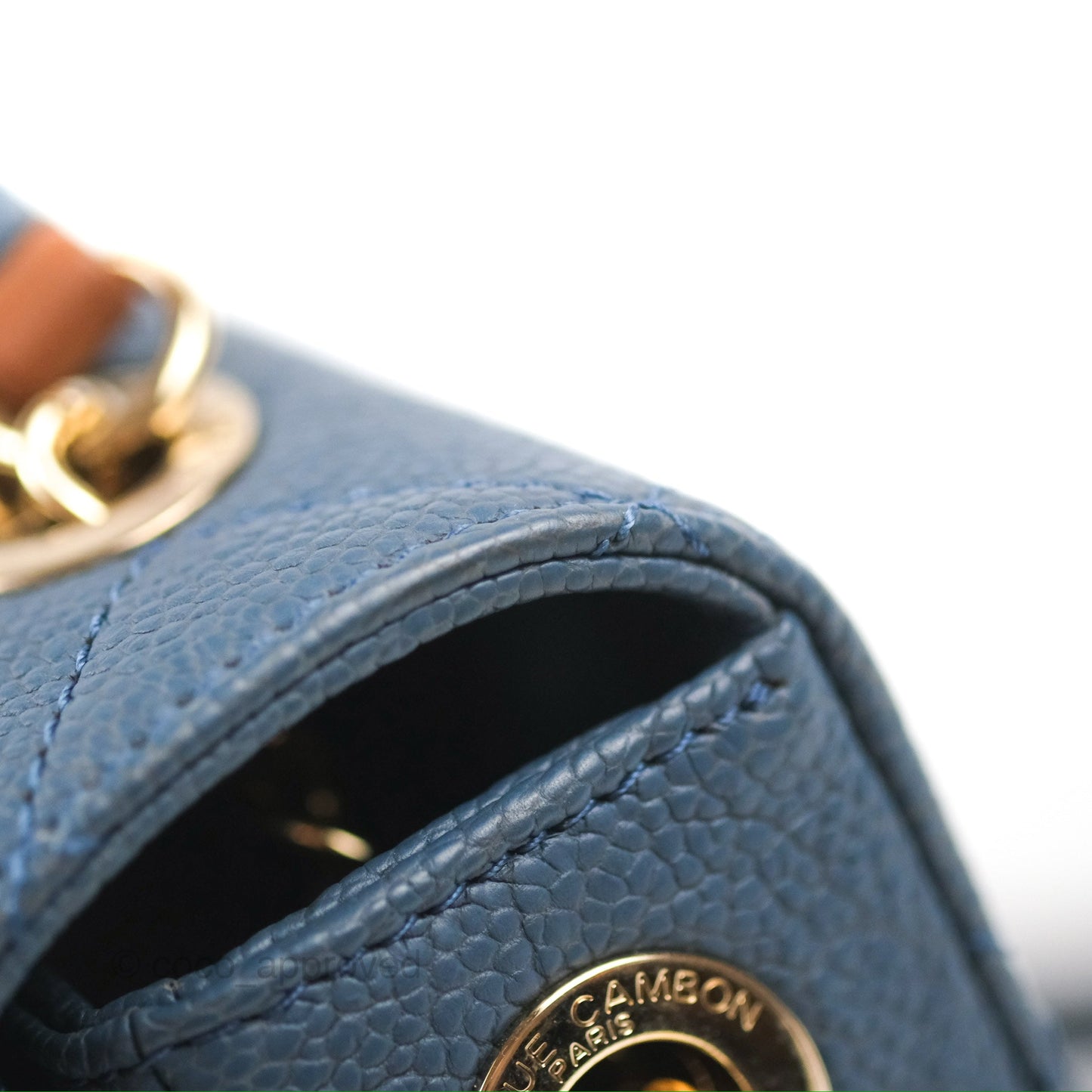 Chanel Medium CC Cuba Flap Bag Blue Caviar Silver Hardware