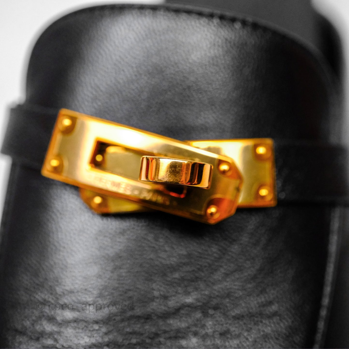 Hermès Oz Mules Black Calfskin Rose Gold Hardware Size 36.5
