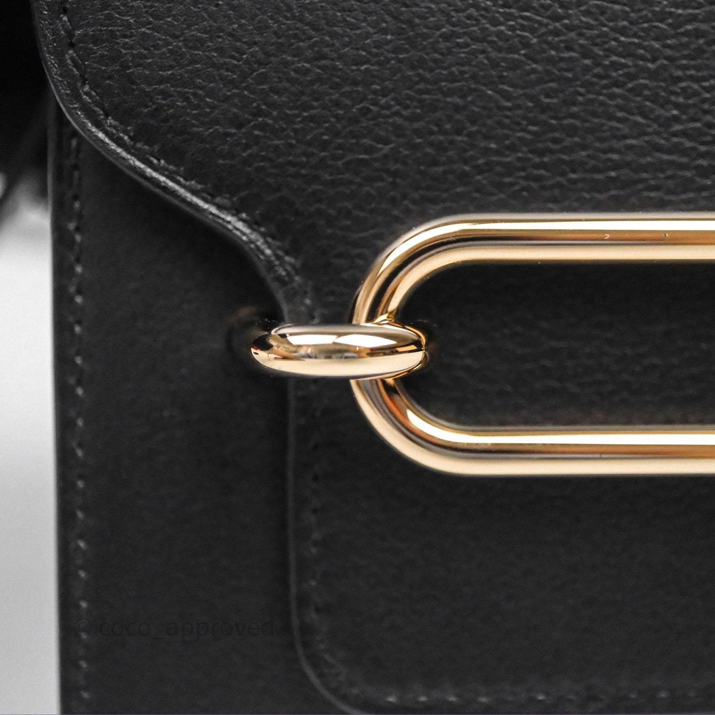 Hermès Roulis Mini 18 Black Noir 89 Gold Hardware