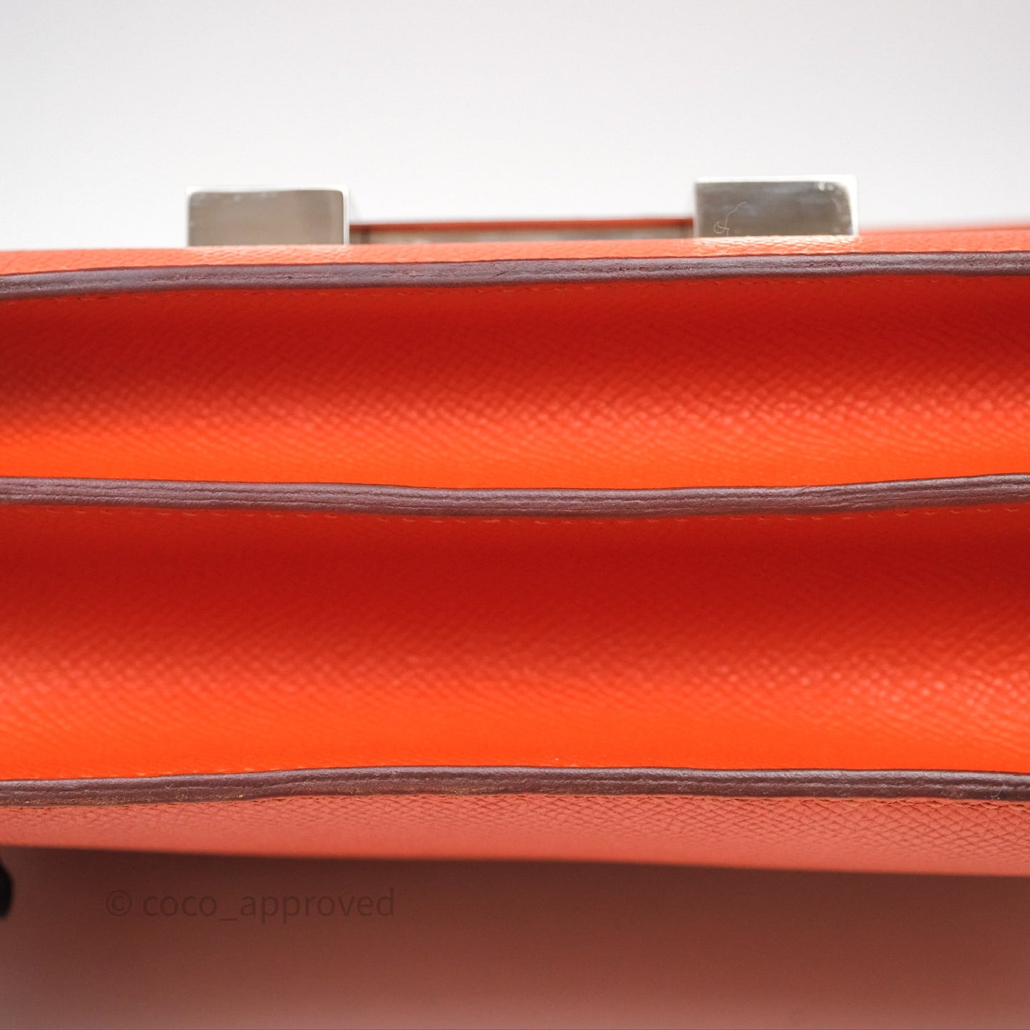 Hermès Constance 24 Orange Epsom Palladium Hardware