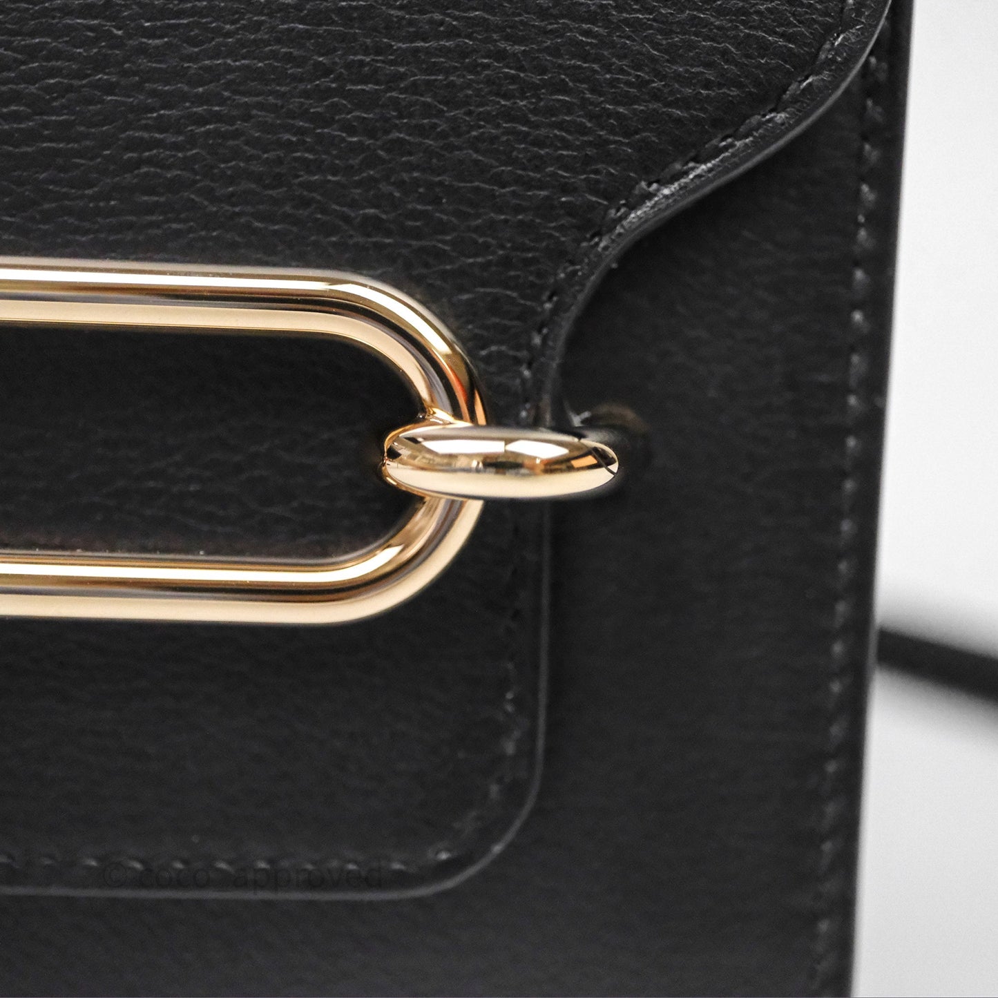 Hermès Roulis Mini 18 Black Noir 89 Gold Hardware