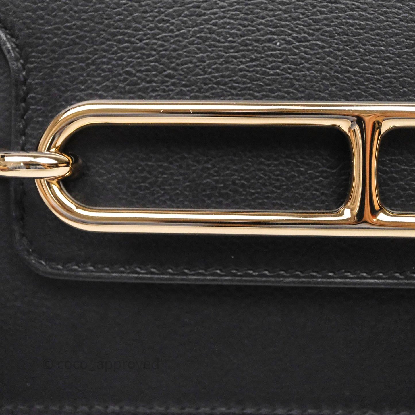 Hermès Roulis Mini 18 Black Noir 89 Gold Hardware