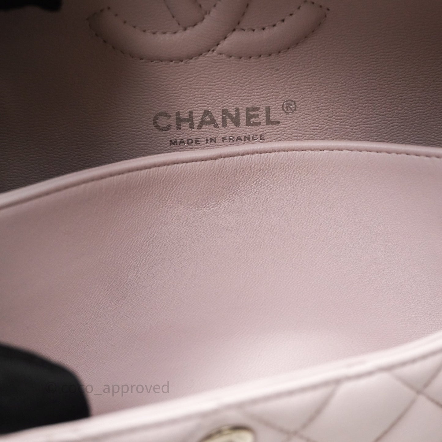 Chanel Small Classic Quilted Flap Lilac Lambskin Silver Hardware