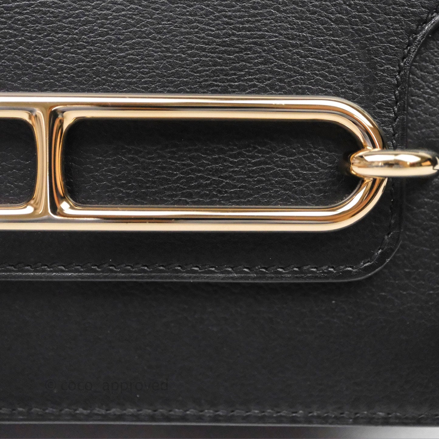 Hermès Roulis Mini 18 Black Noir 89 Gold Hardware