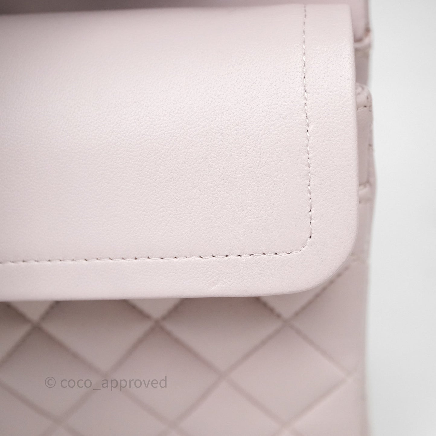 Chanel Small Classic Quilted Flap Lilac Lambskin Silver Hardware