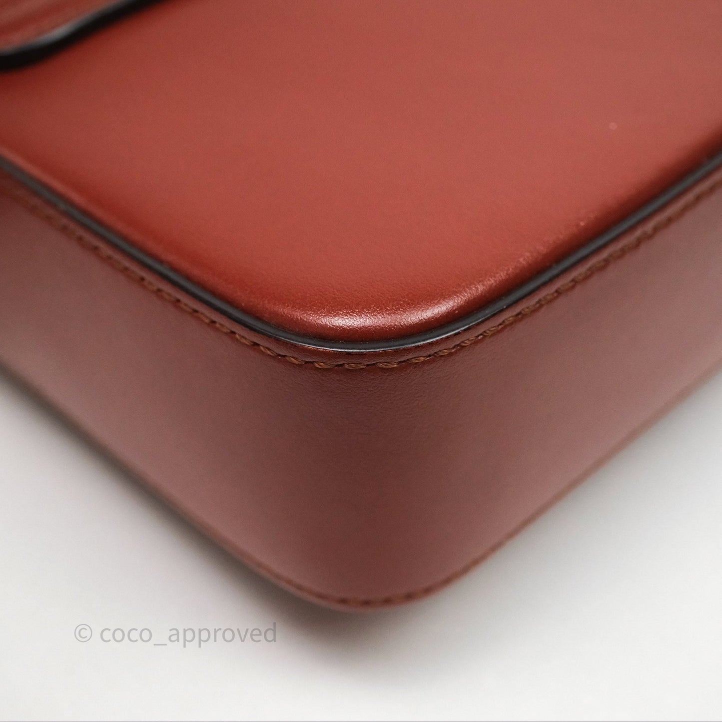 Chloé Mini C Bag Sepia Brown Shiny/Suede Calfskin