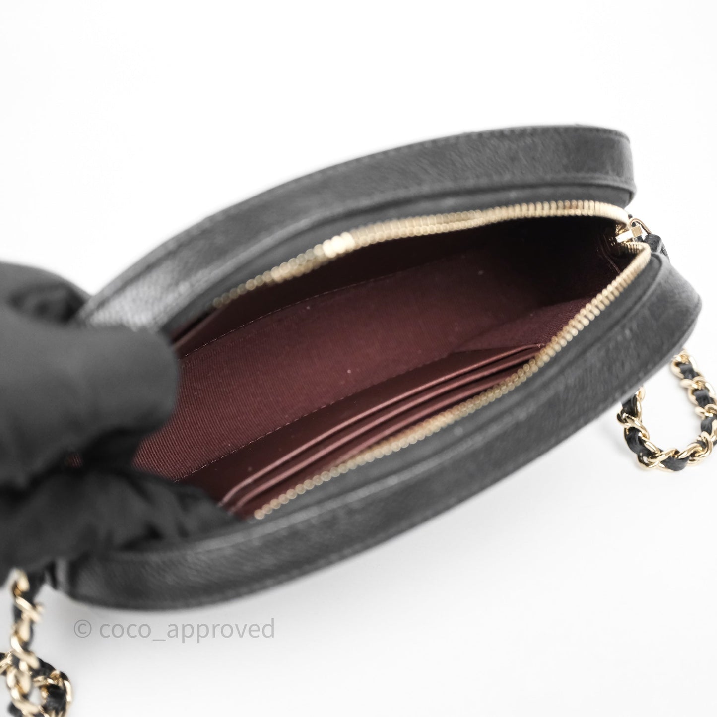 Chanel Mini Camera Bag with Chain Black Caviar Gold Hardware 24S