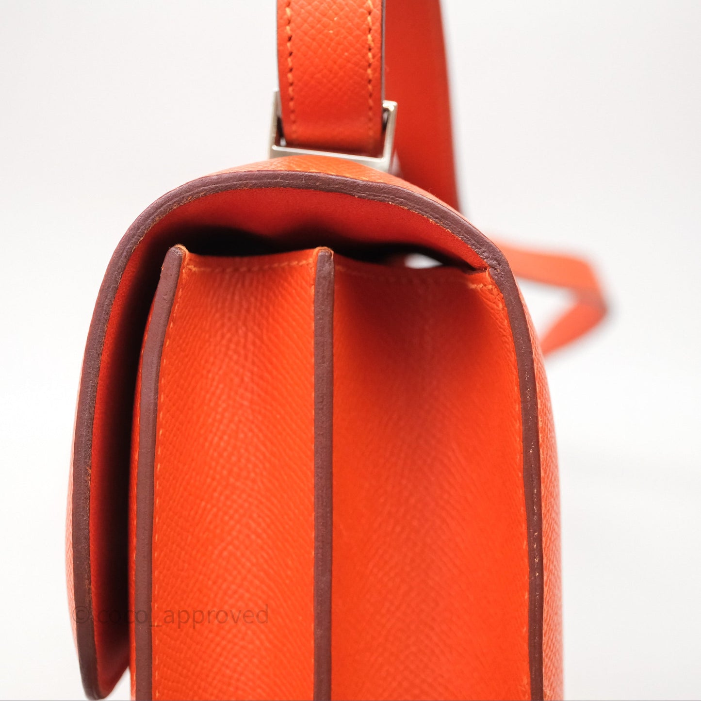 Hermès Constance 24 Orange Epsom Palladium Hardware
