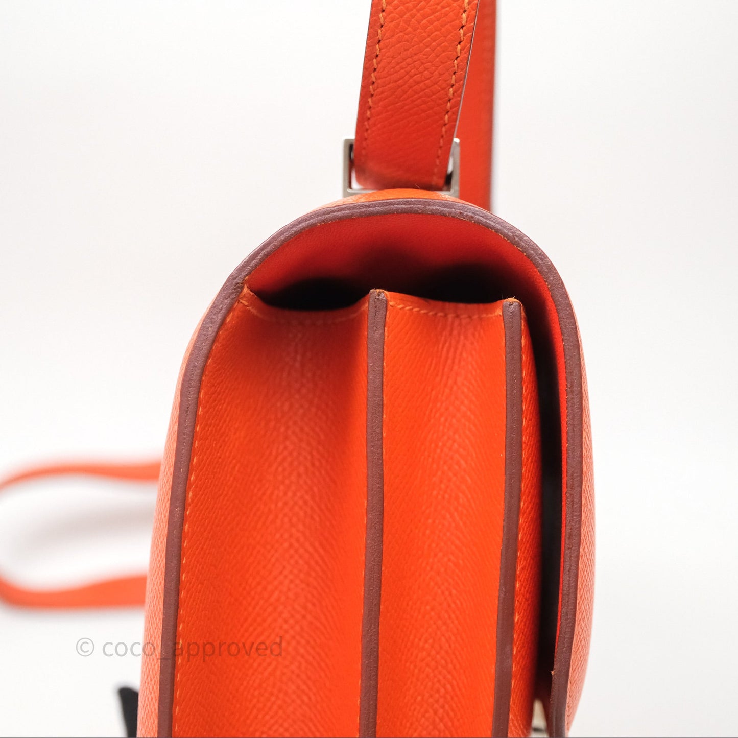 Hermès Constance 24 Orange Epsom Palladium Hardware