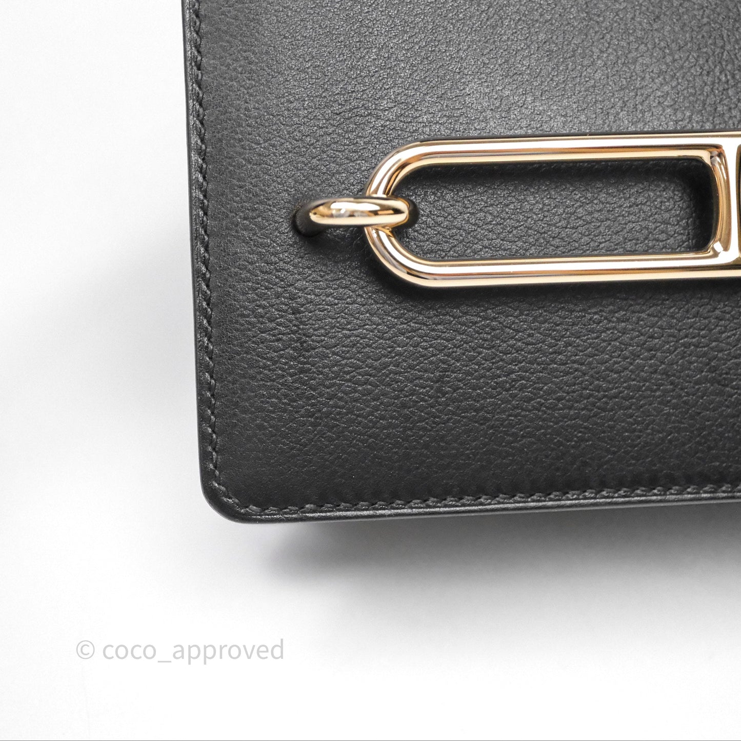 Hermès Roulis Mini 18 Black Noir 89 Gold Hardware