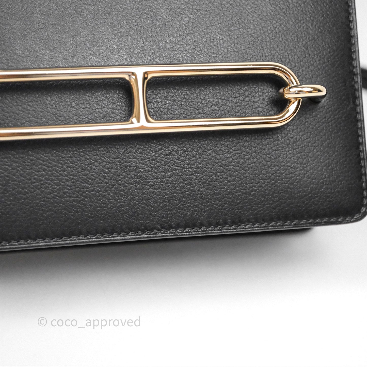 Hermès Roulis Mini 18 Black Noir 89 Gold Hardware
