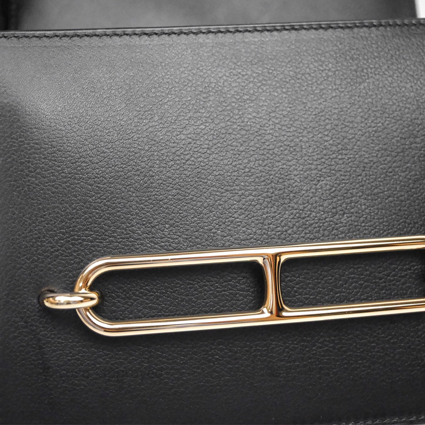 Hermès Roulis Mini 18 Black Noir 89 Gold Hardware