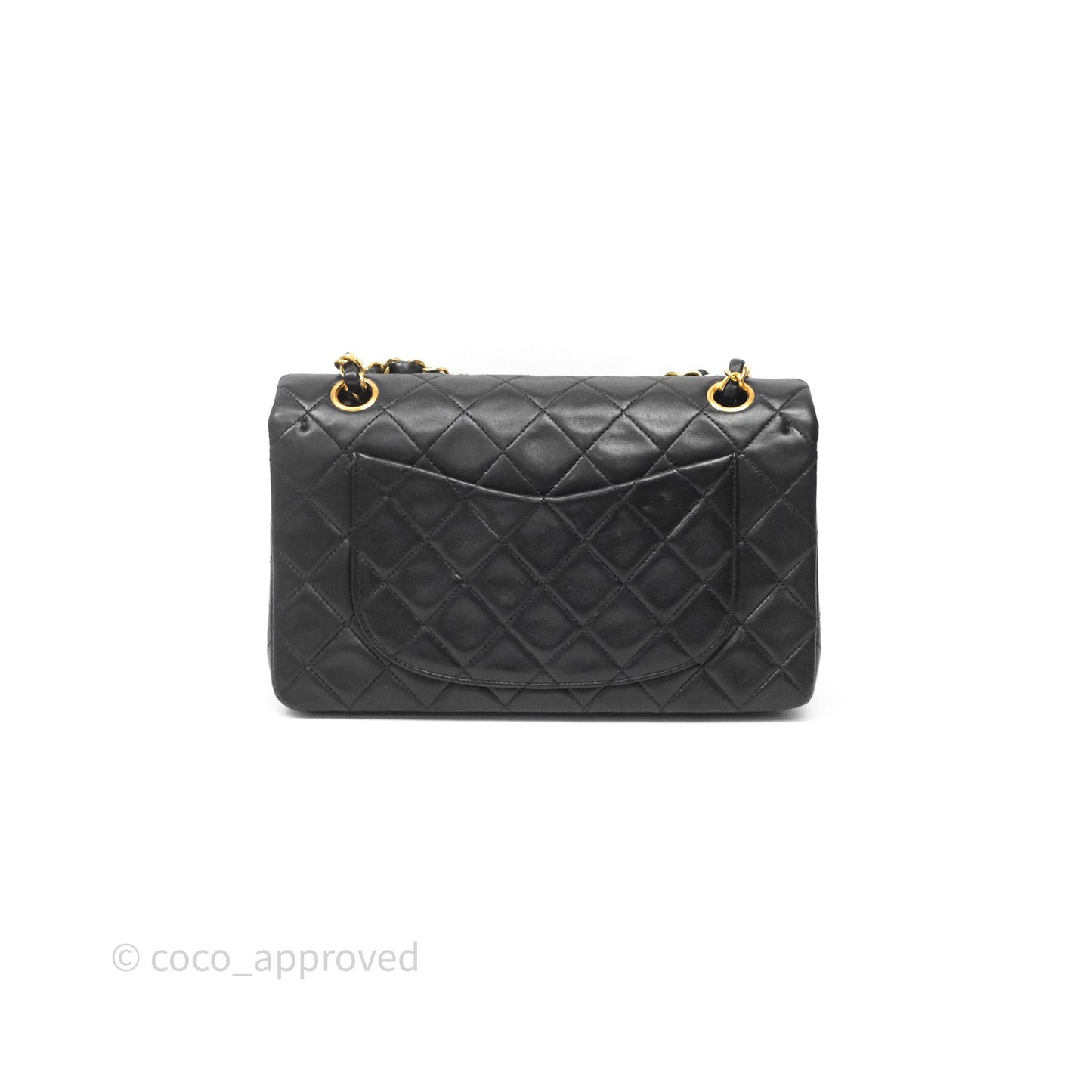 Chanel Classic Vintage Small Flap Black Lambskin 24K Gold Hardware
