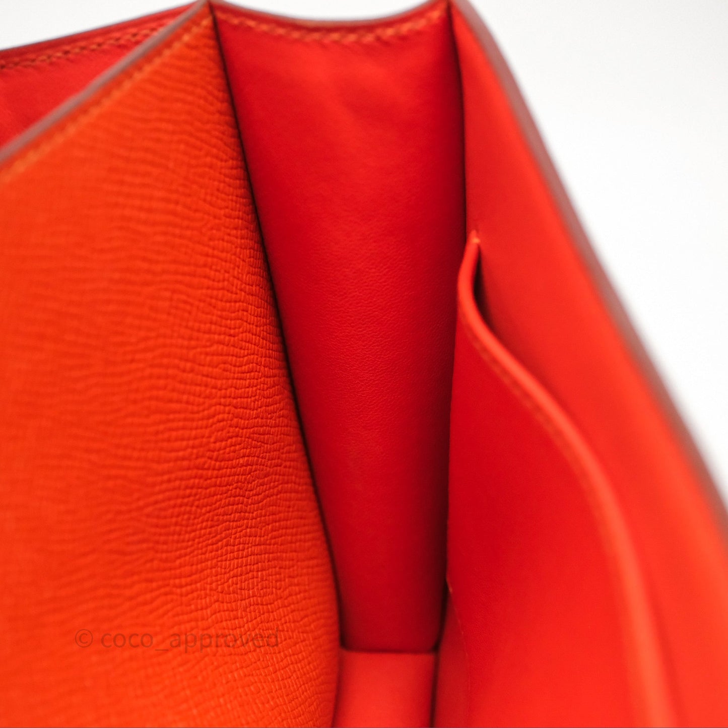 Hermès Constance 24 Orange Epsom Palladium Hardware