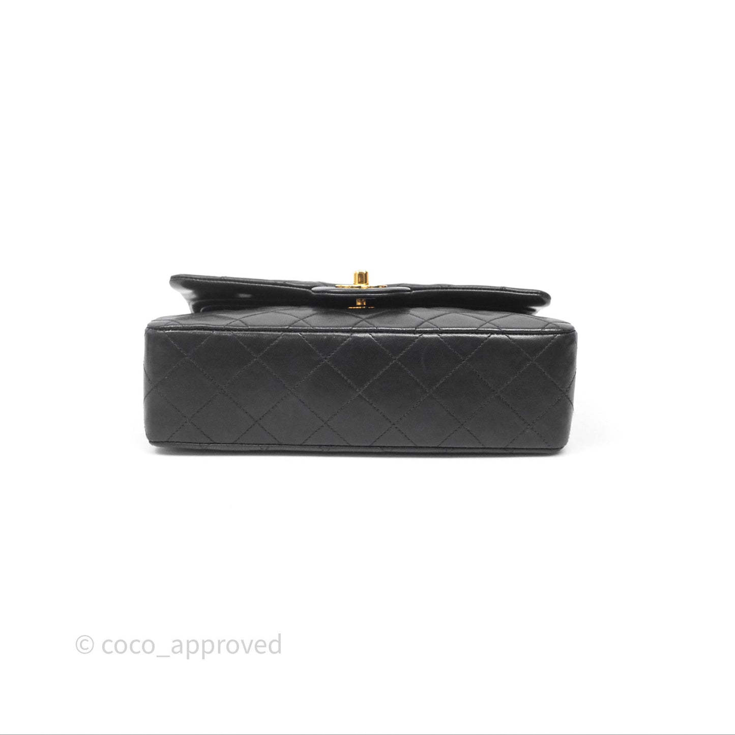 Chanel Classic Vintage Small Flap Black Lambskin 24K Gold Hardware