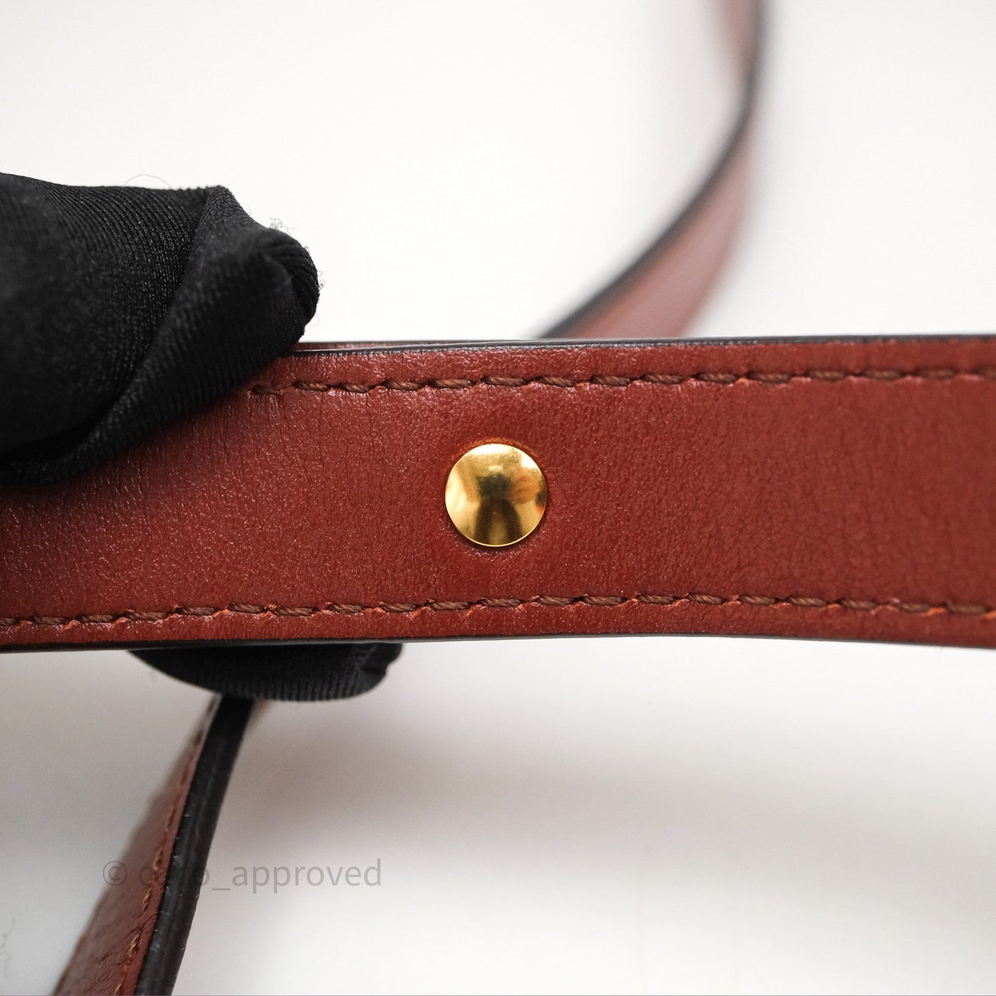 Chloé Mini C Bag Sepia Brown Shiny/Suede Calfskin