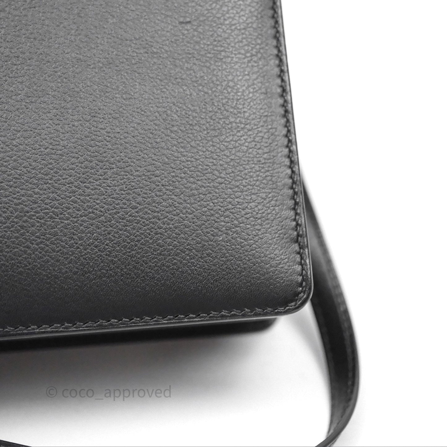Hermès Roulis Mini 18 Black Noir 89 Gold Hardware