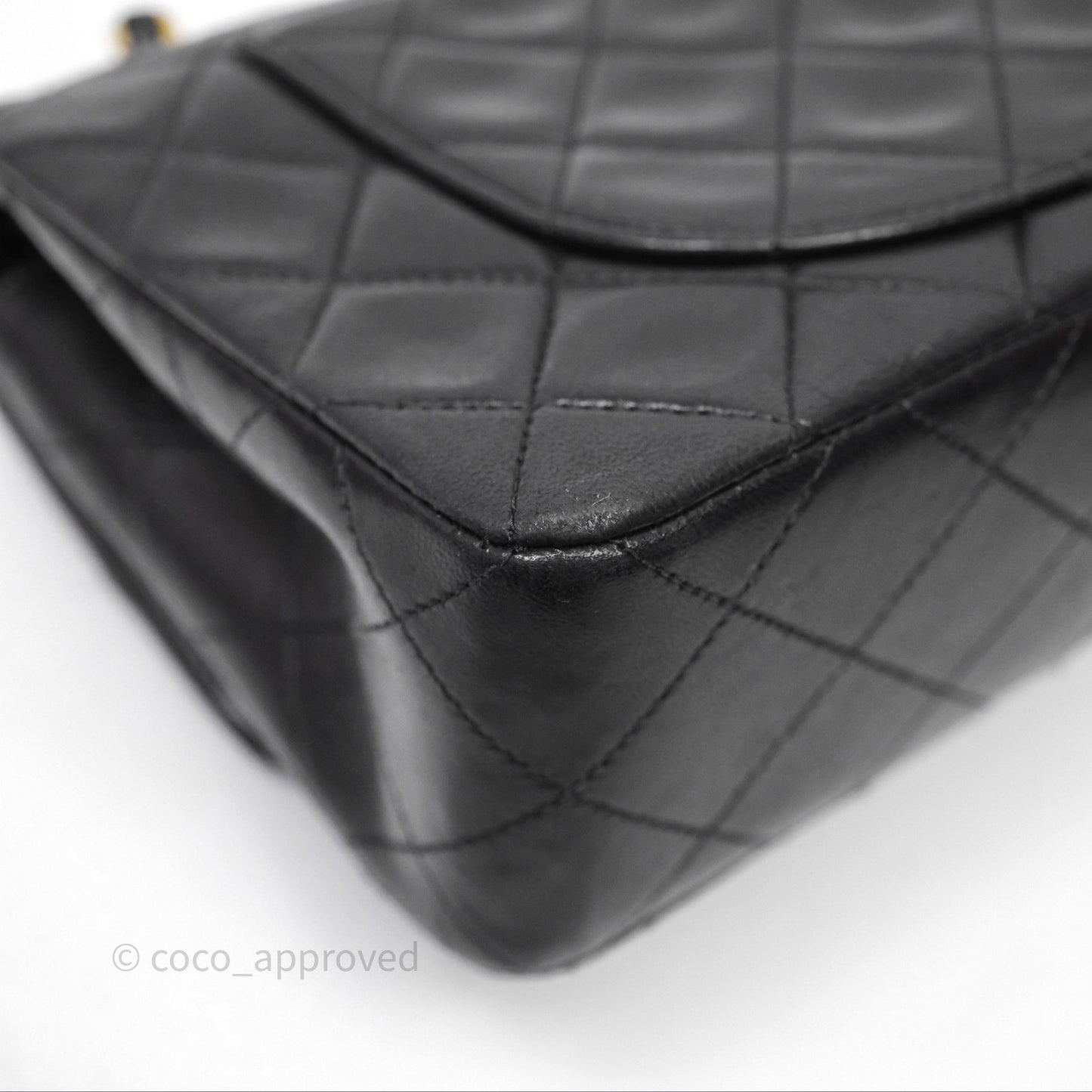 Chanel Classic Vintage Small Flap Black Lambskin 24K Gold Hardware