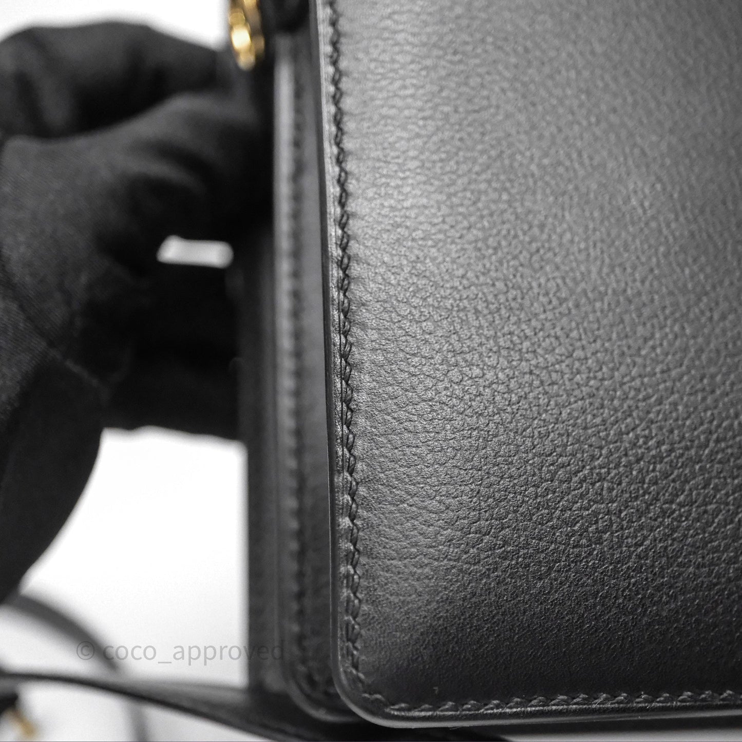 Hermès Roulis Mini 18 Black Noir 89 Gold Hardware