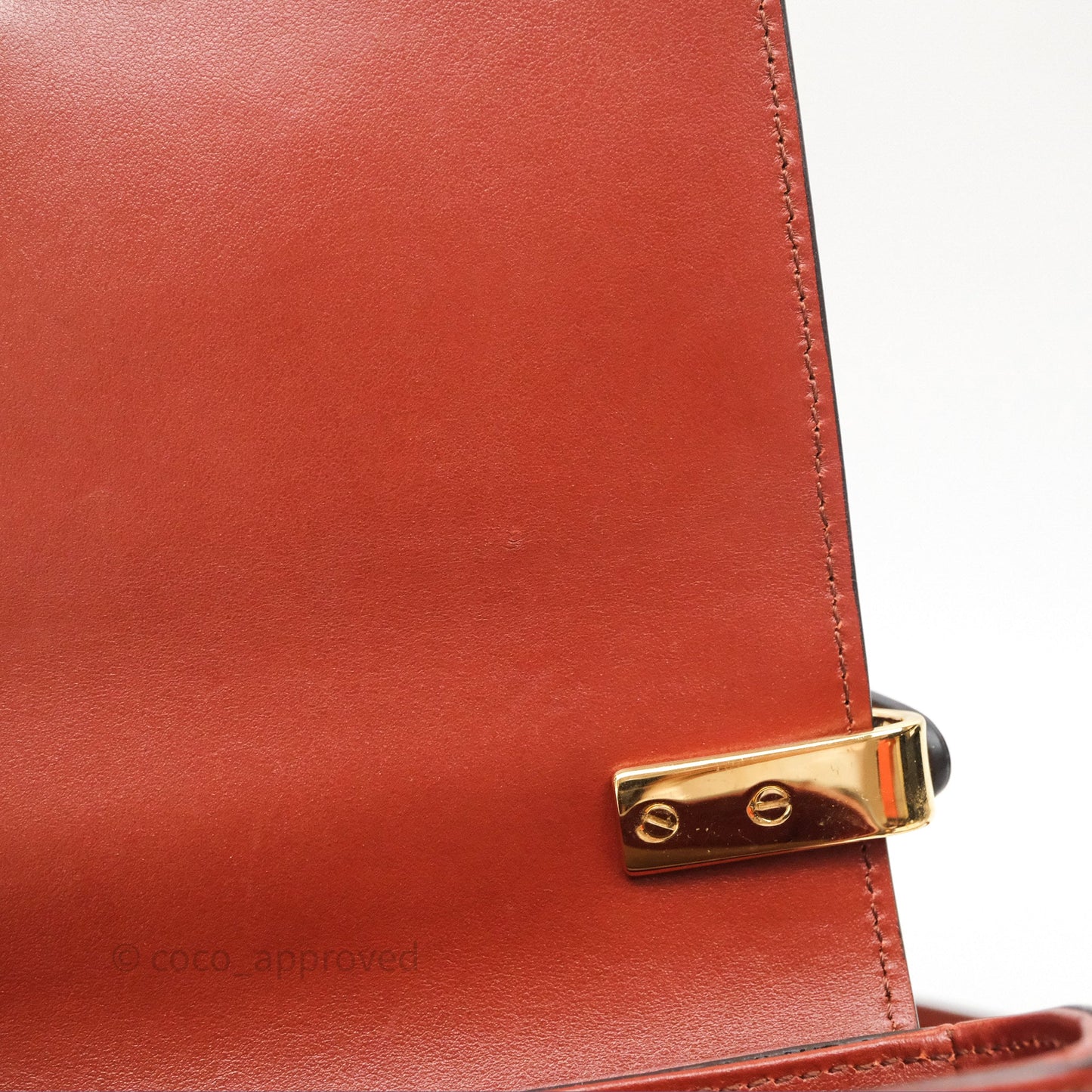 Chloé Mini C Bag Sepia Brown Shiny/Suede Calfskin