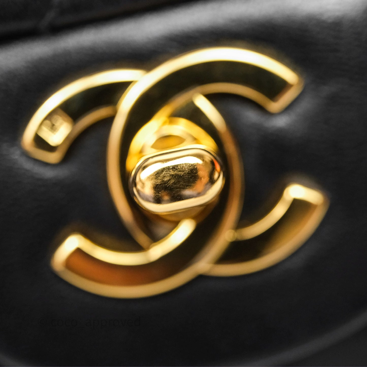 Chanel Classic Vintage Small Flap Black Lambskin 24K Gold Hardware