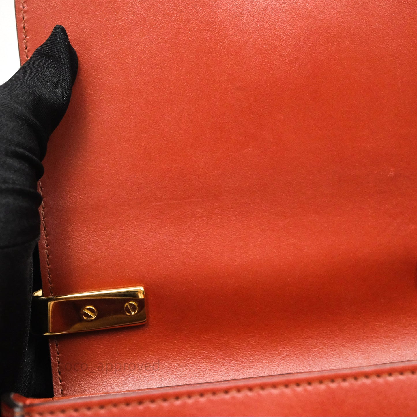 Chloé Mini C Bag Sepia Brown Shiny/Suede Calfskin