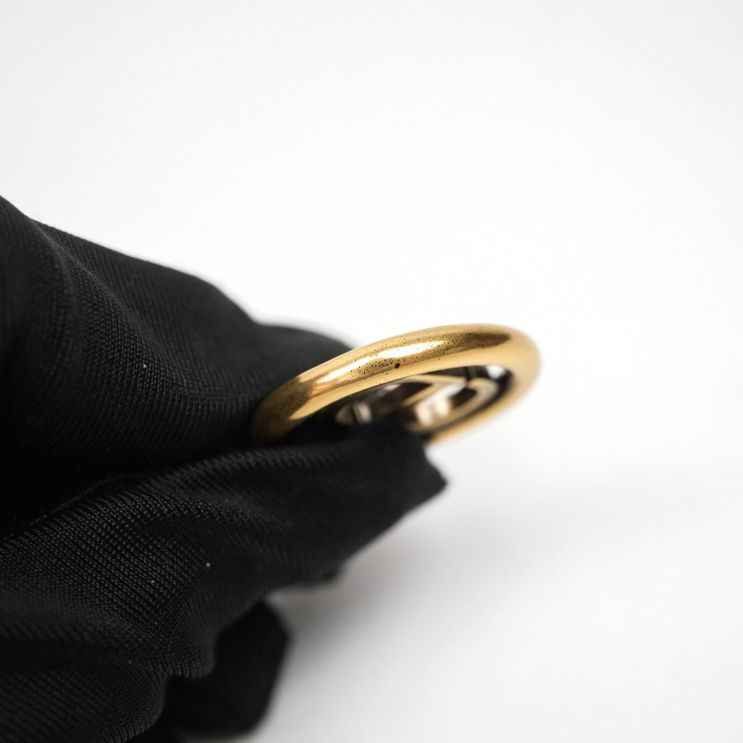 Christian Dior 30 Montaigne Crystal Hoop Earrings Gold Tone