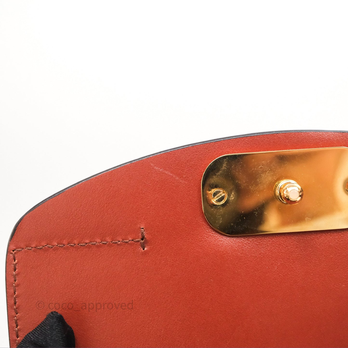 Chloé Mini C Bag Sepia Brown Shiny/Suede Calfskin