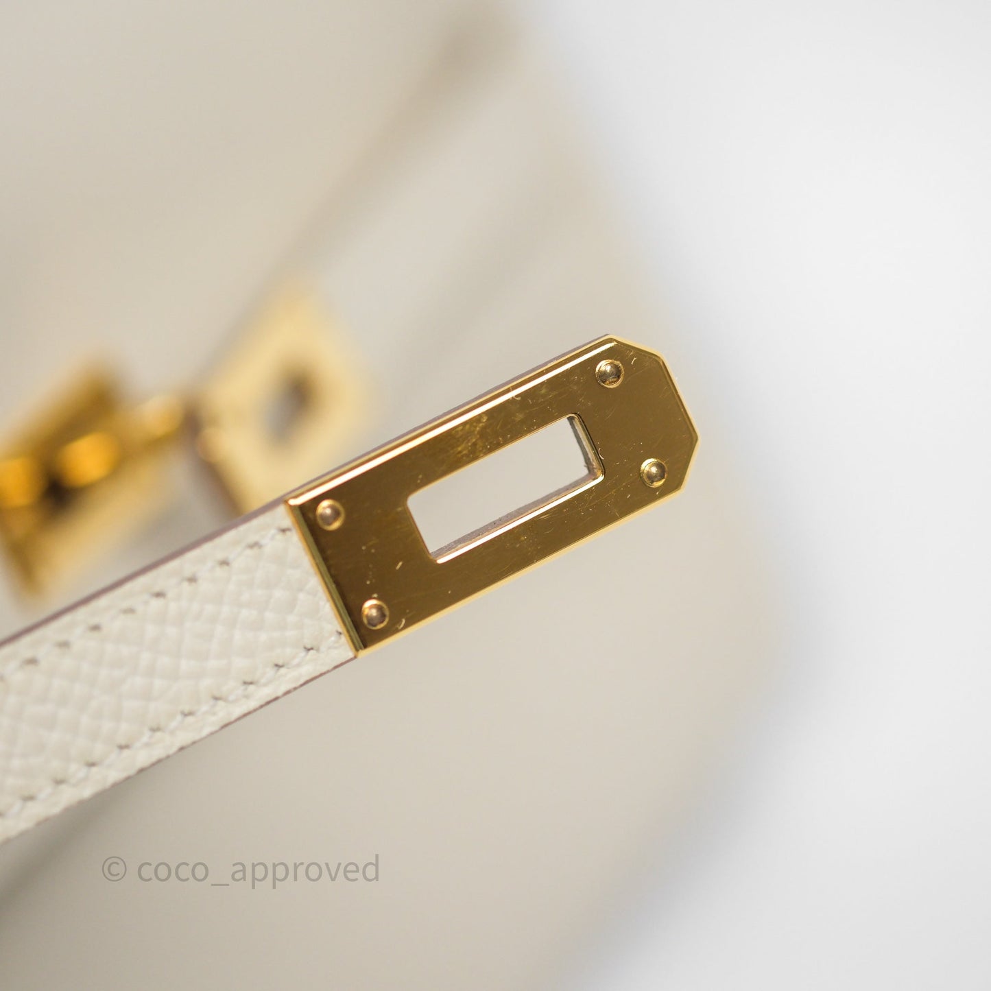 Hermès Kelly To Go Wallet Craie 10 Epsom Gold Hardware