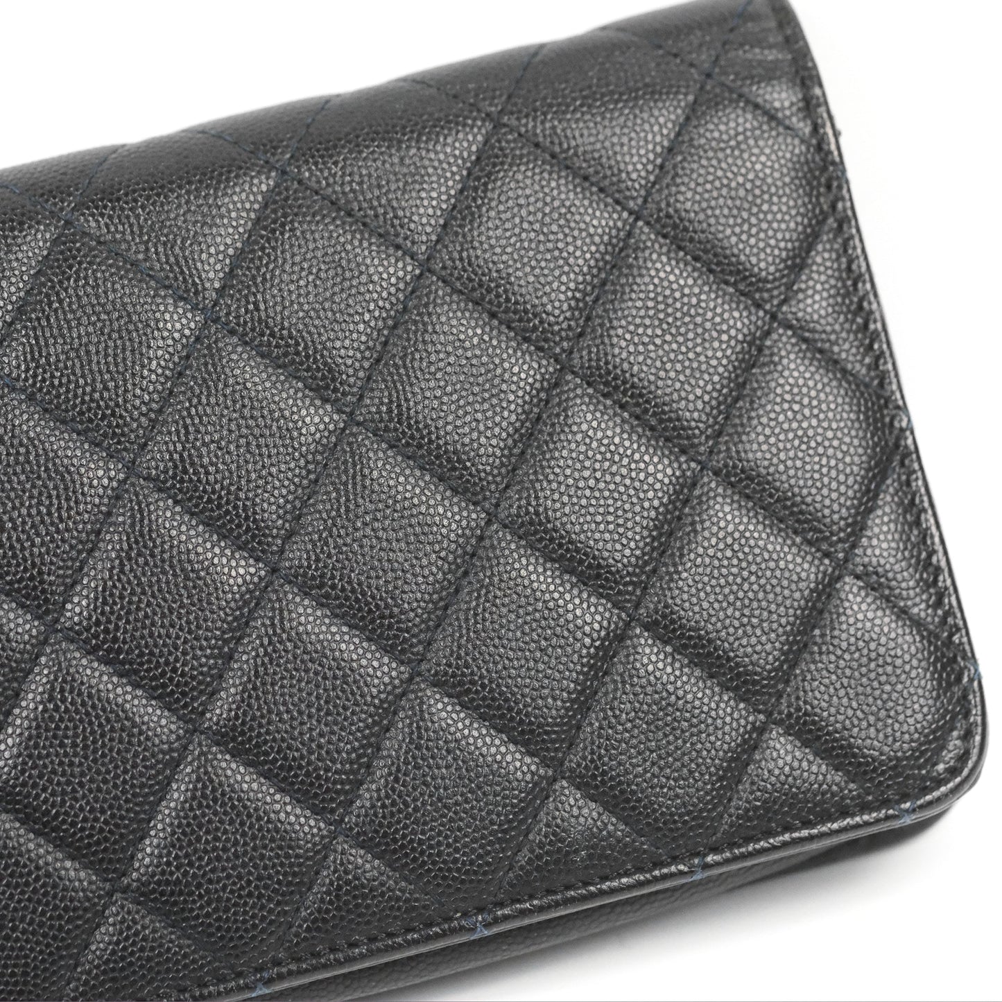 Chanel Golden Class Wallet on Chain WOC Black Caviar Gold Hardware
