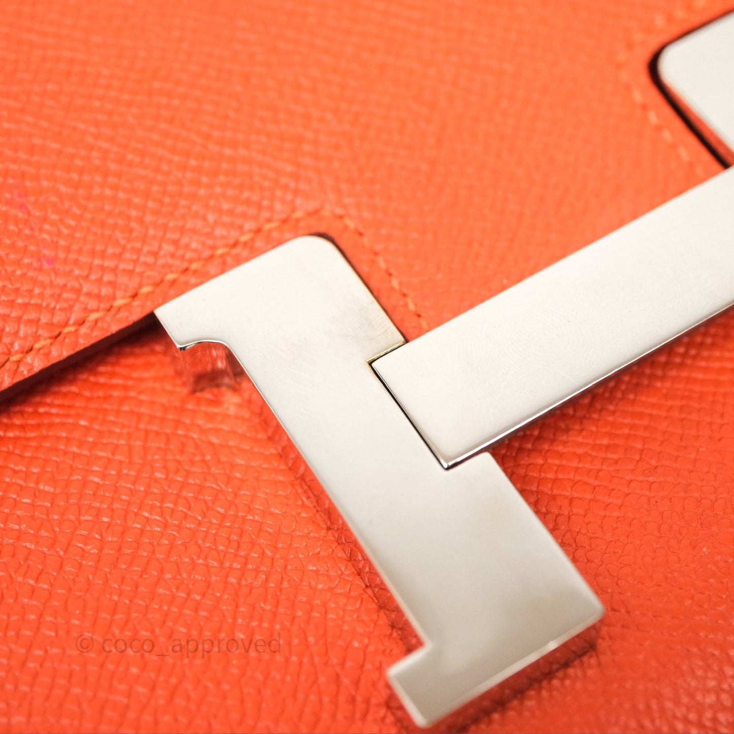Hermès Constance 24 Orange Epsom Palladium Hardware