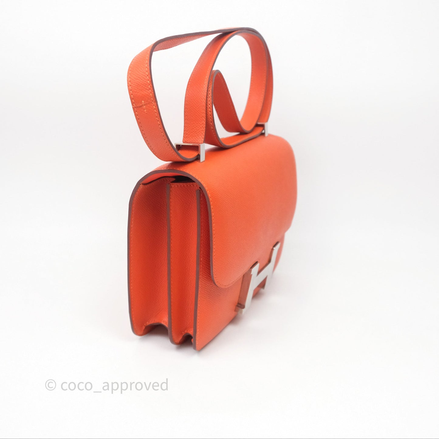 Hermès Constance 24 Orange Epsom Palladium Hardware