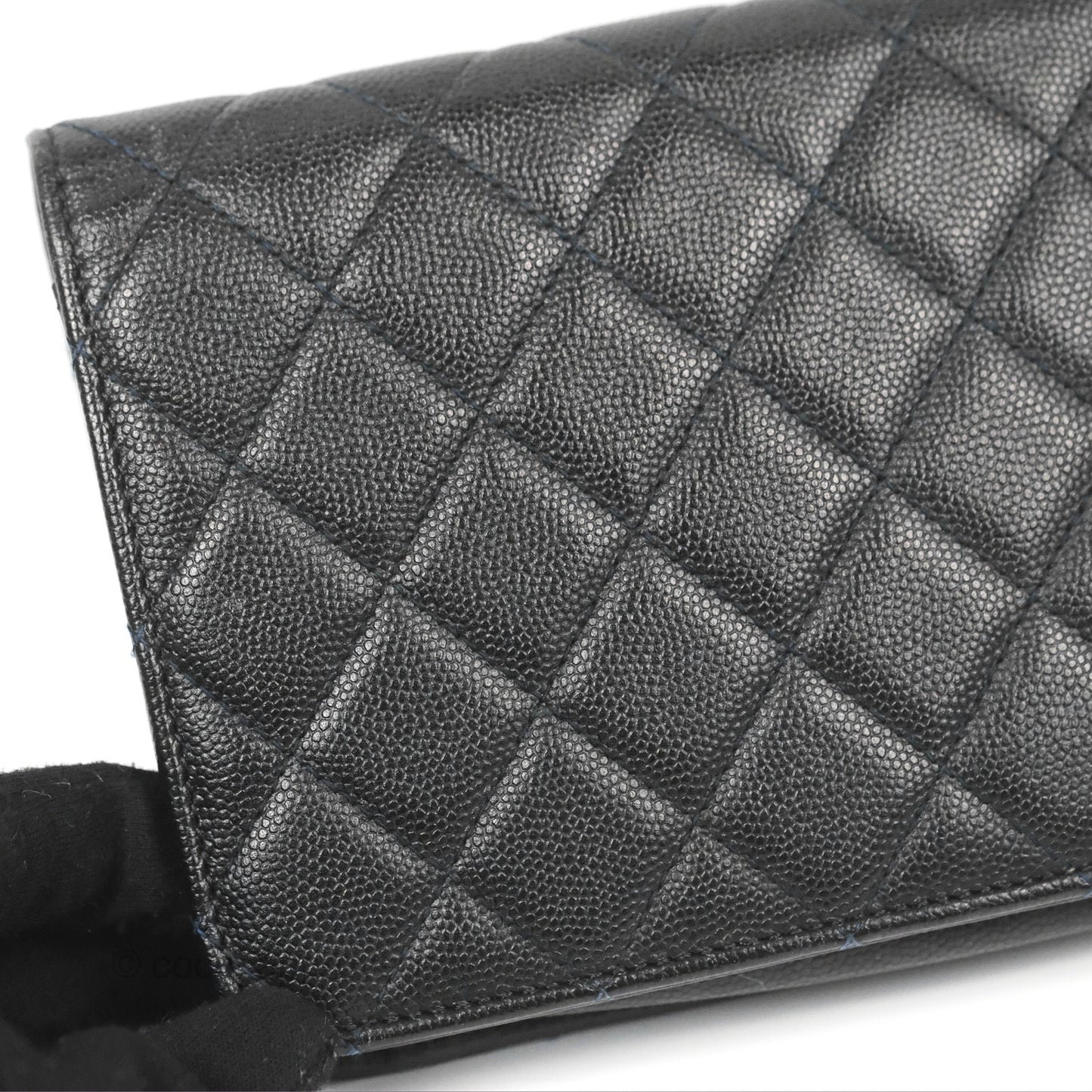 Chanel Golden Class Wallet on Chain WOC Black Caviar Gold Hardware