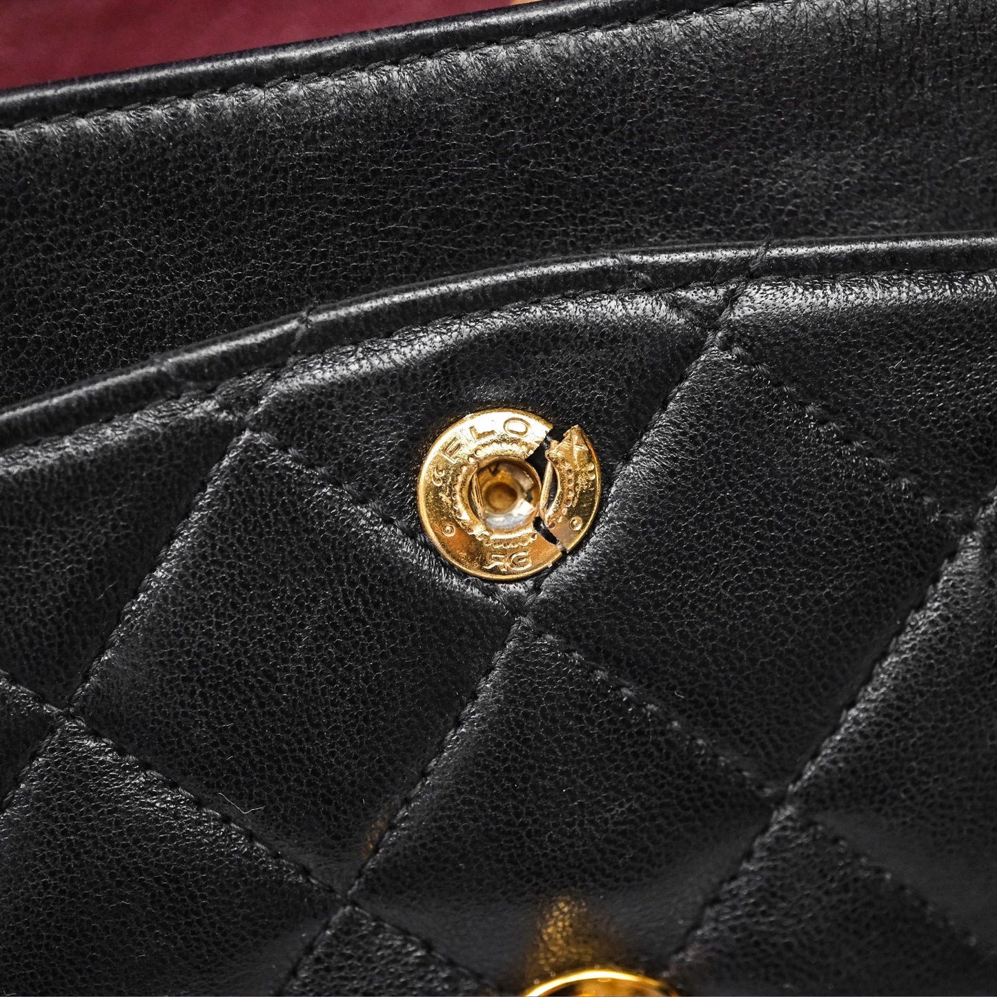 Chanel Classic Vintage Small Flap Black Lambskin 24K Gold Hardware
