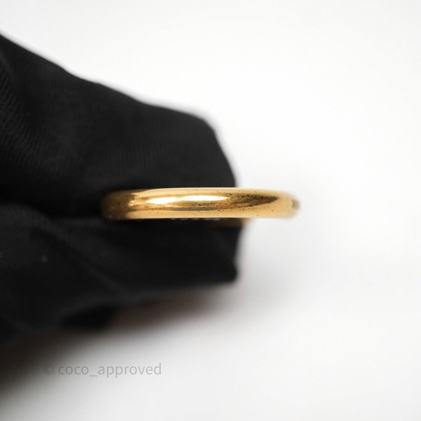 Christian Dior 30 Montaigne Crystal Hoop Earrings Gold Tone