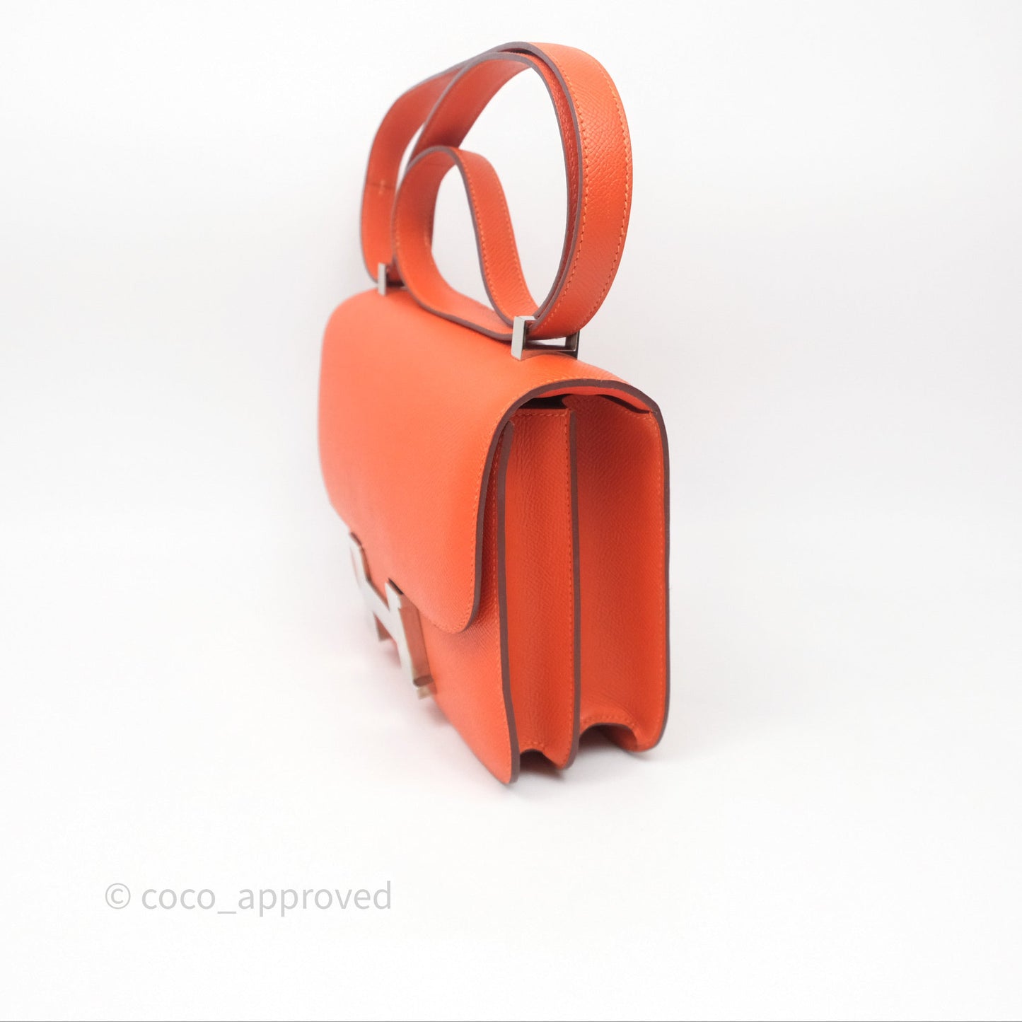 Hermès Constance 24 Orange Epsom Palladium Hardware