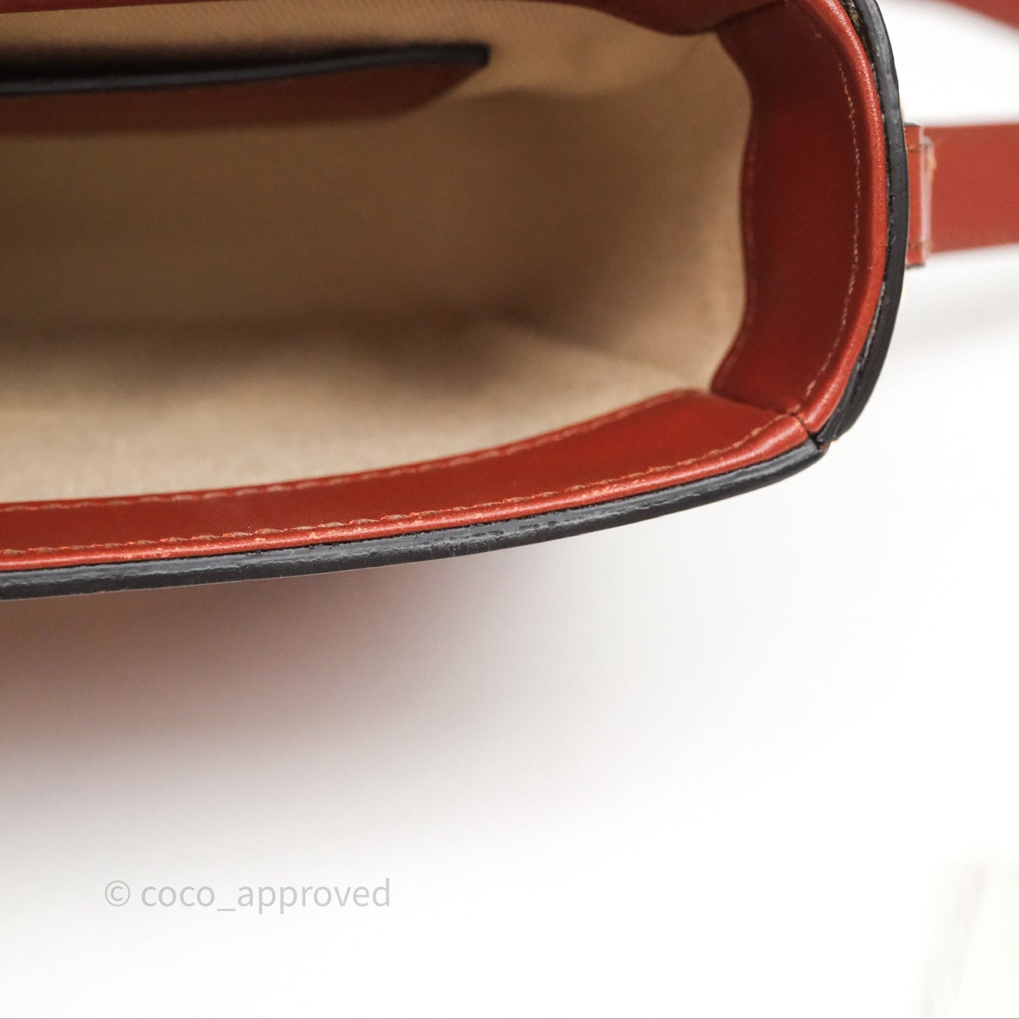 Chloé Mini C Bag Sepia Brown Shiny/Suede Calfskin