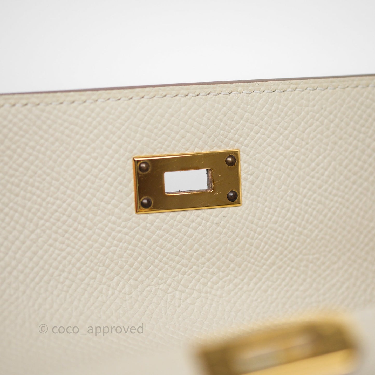 Hermès Kelly To Go Wallet Craie 10 Epsom Gold Hardware