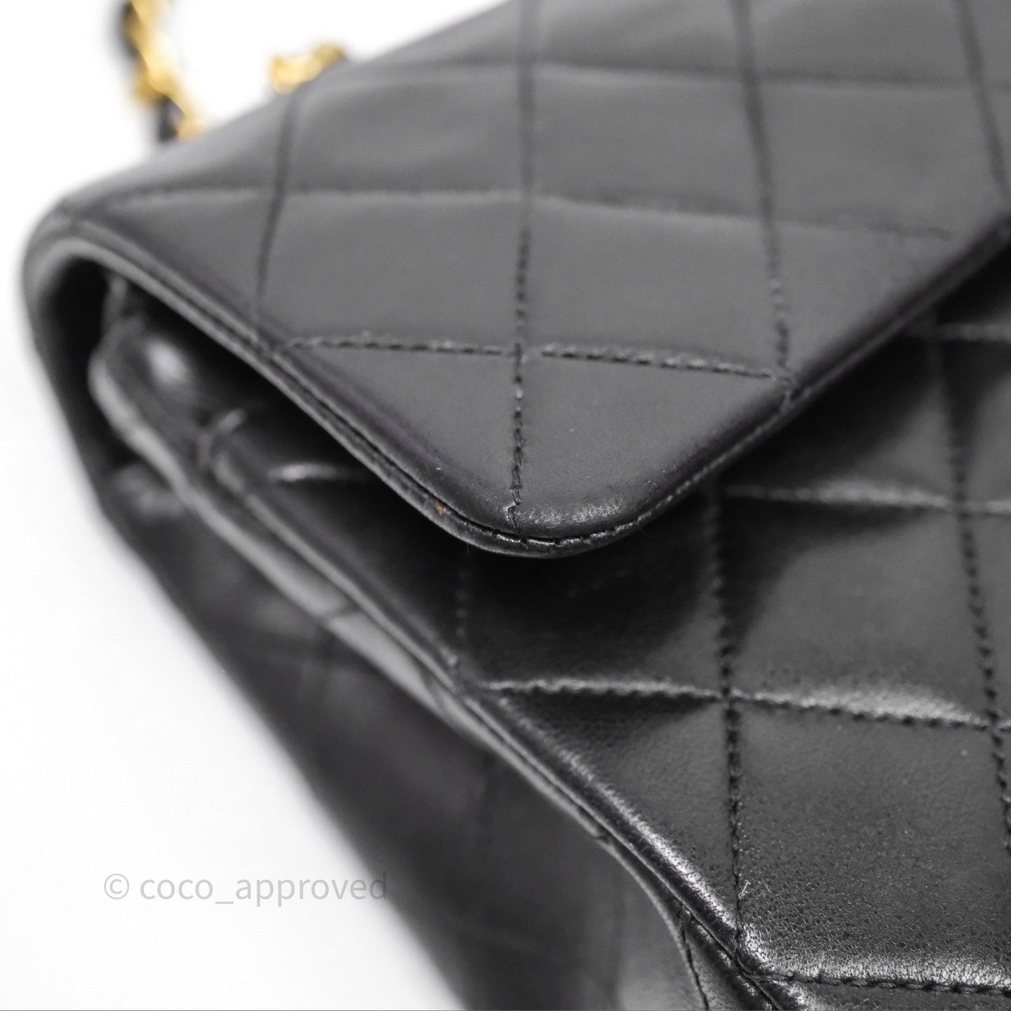 Chanel Classic Vintage Small Flap Black Lambskin 24K Gold Hardware