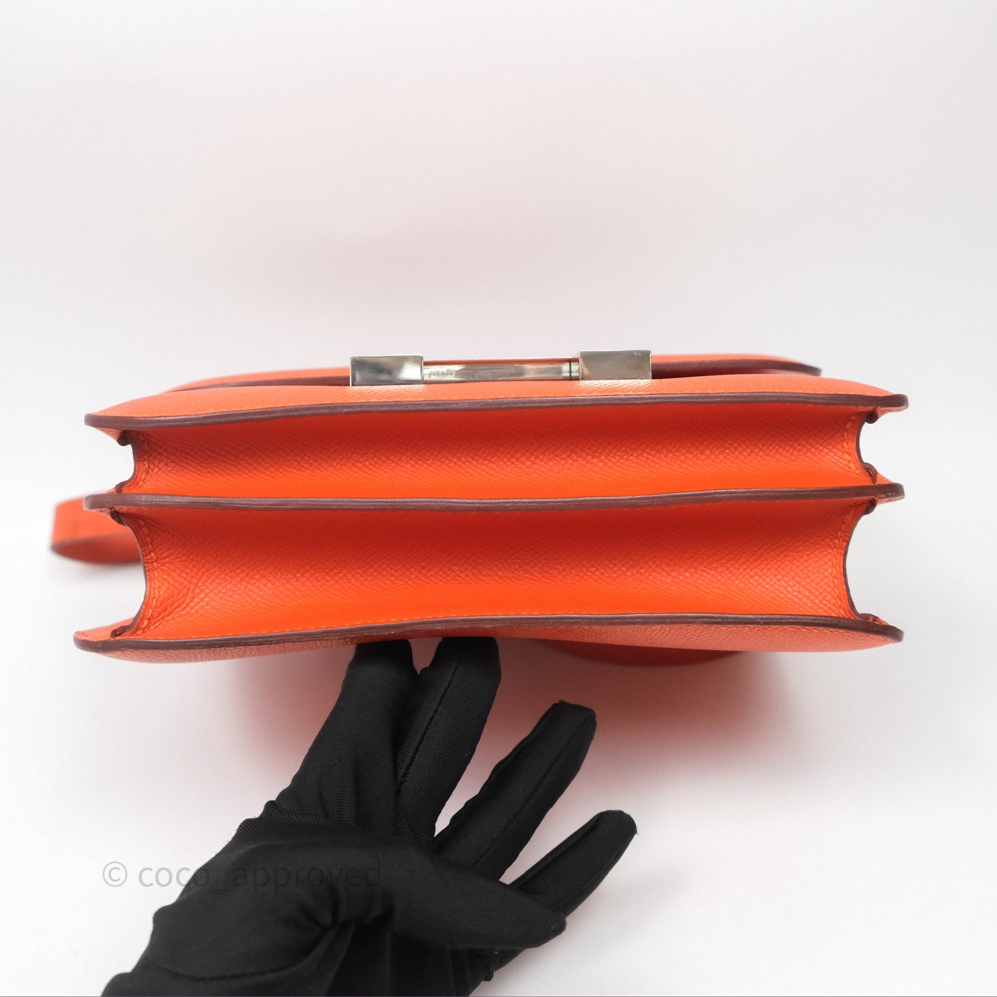 Hermès Constance 24 Orange Epsom Palladium Hardware