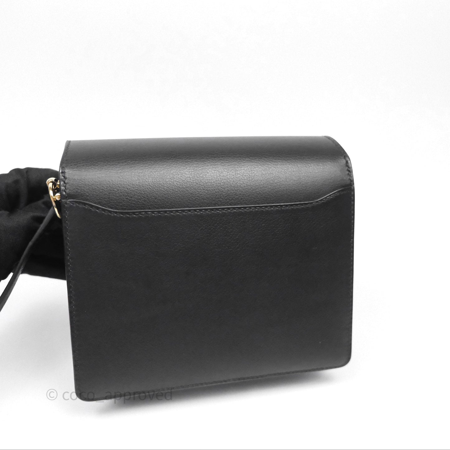 Hermès Roulis Mini 18 Black Noir 89 Gold Hardware