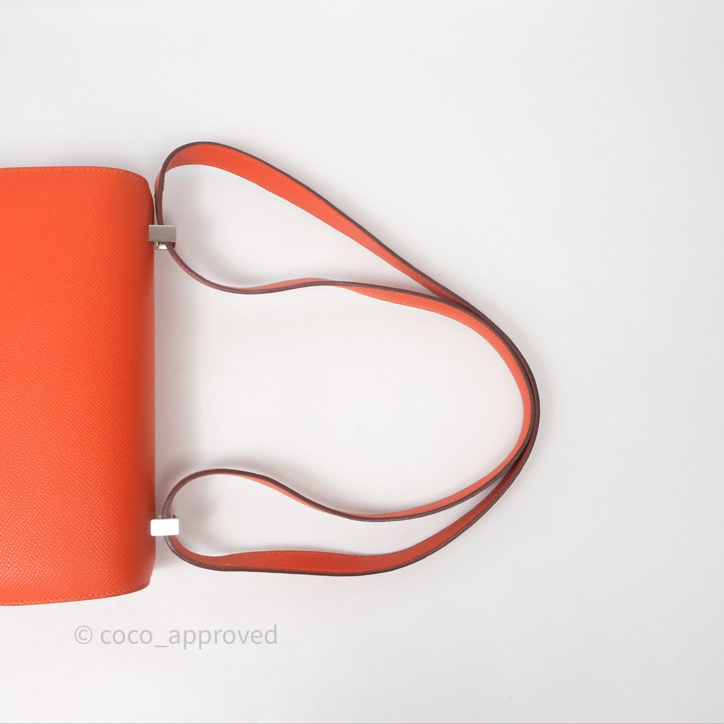 Hermès Constance 24 Orange Epsom Palladium Hardware