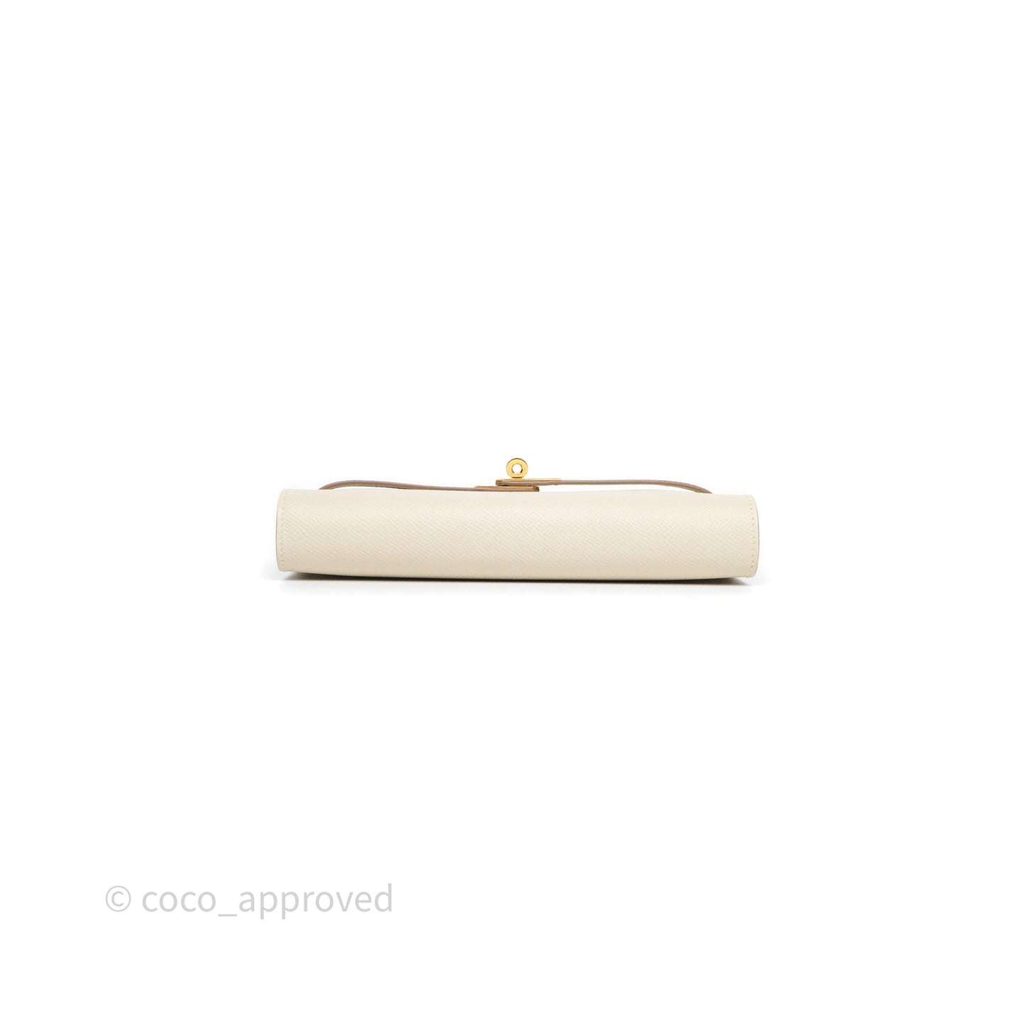 Hermès Kelly To Go Wallet Craie 10 Epsom Gold Hardware