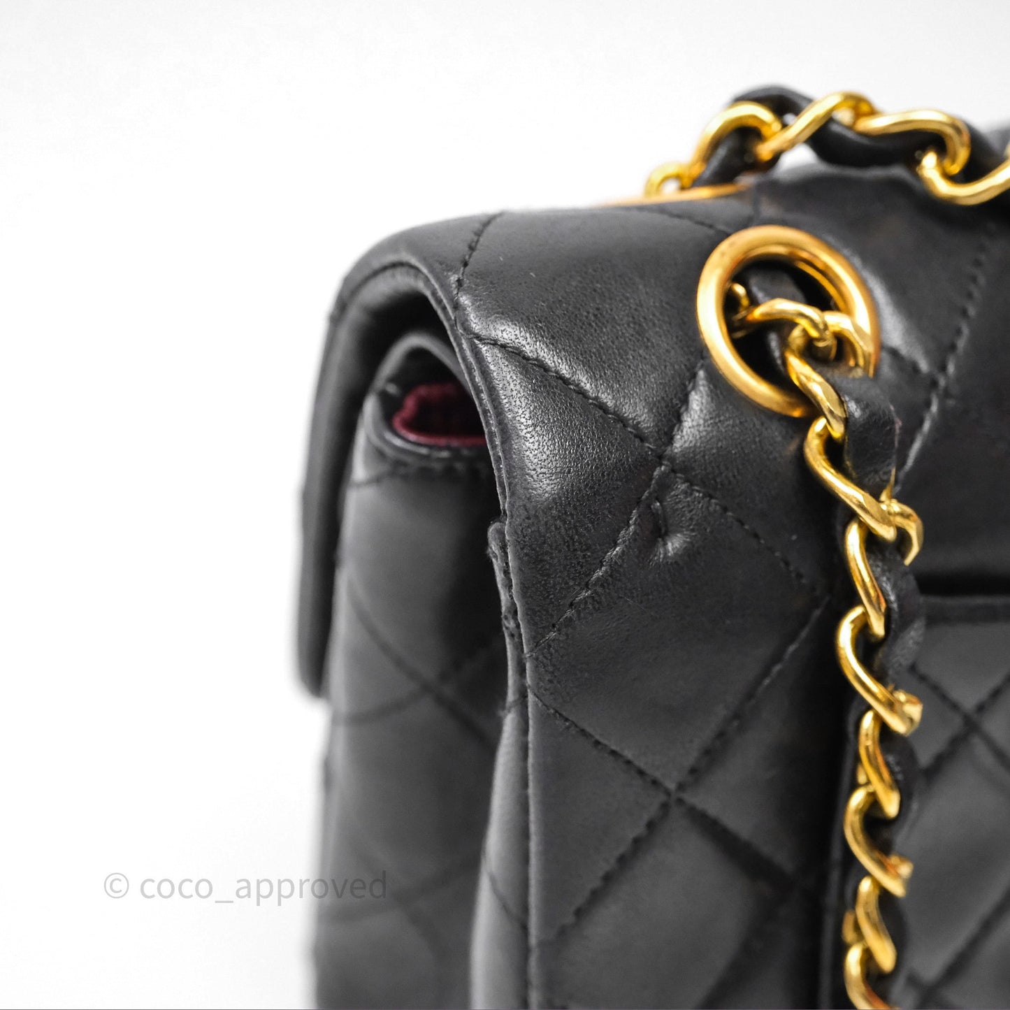 Chanel Classic Vintage Small Flap Black Lambskin 24K Gold Hardware