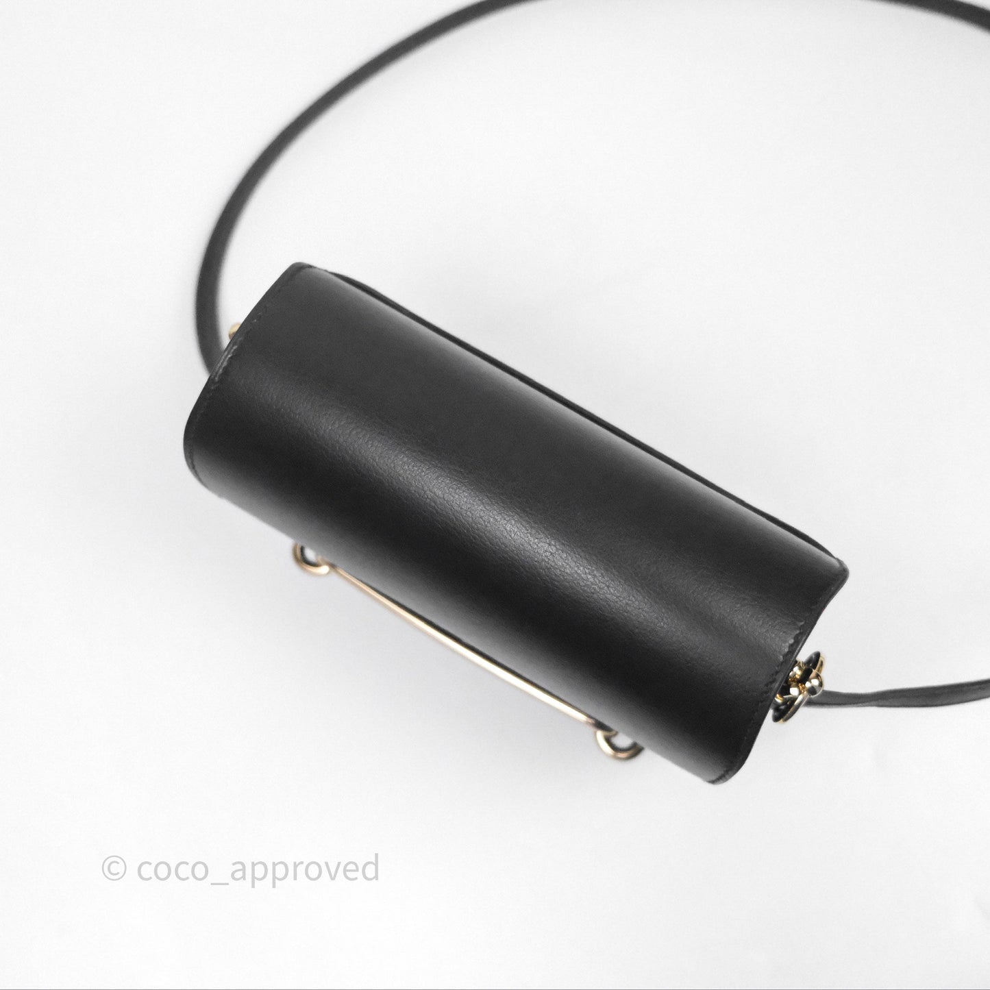 Hermès Roulis Mini 18 Black Noir 89 Gold Hardware