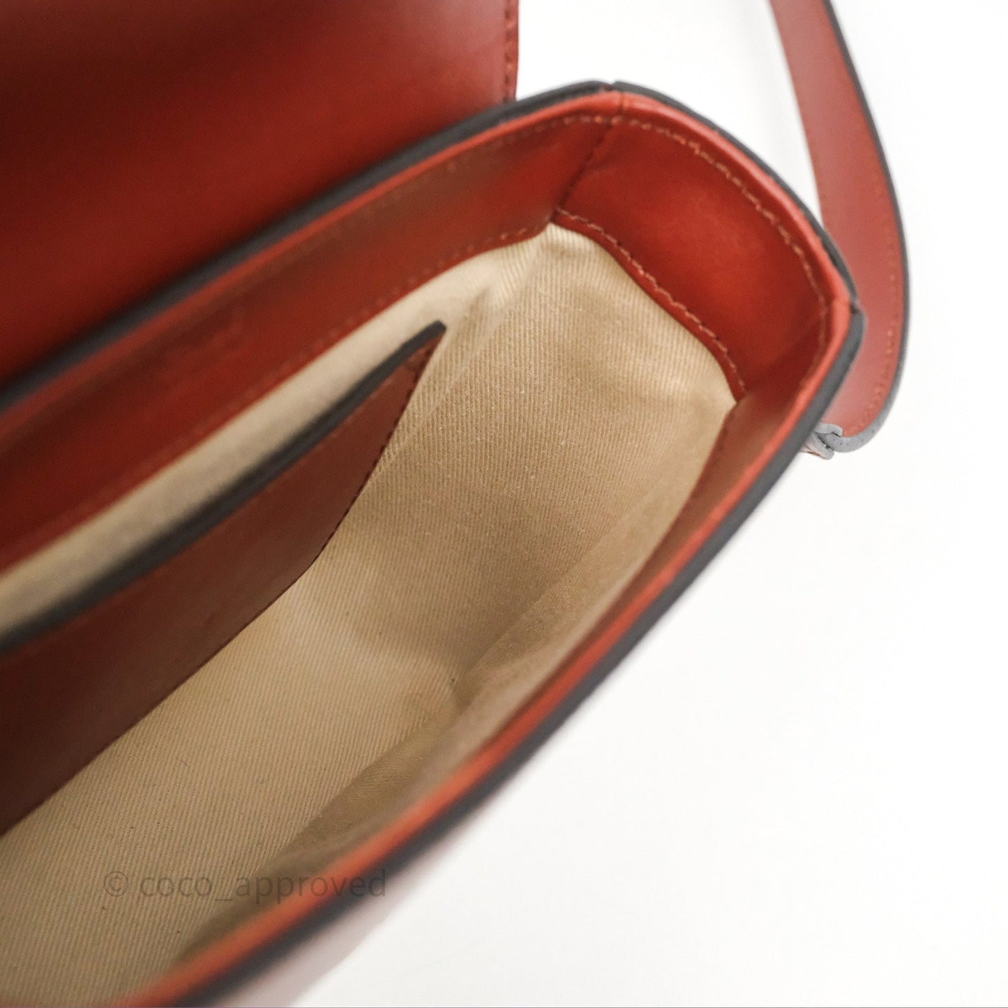 Chloé Mini C Bag Sepia Brown Shiny/Suede Calfskin