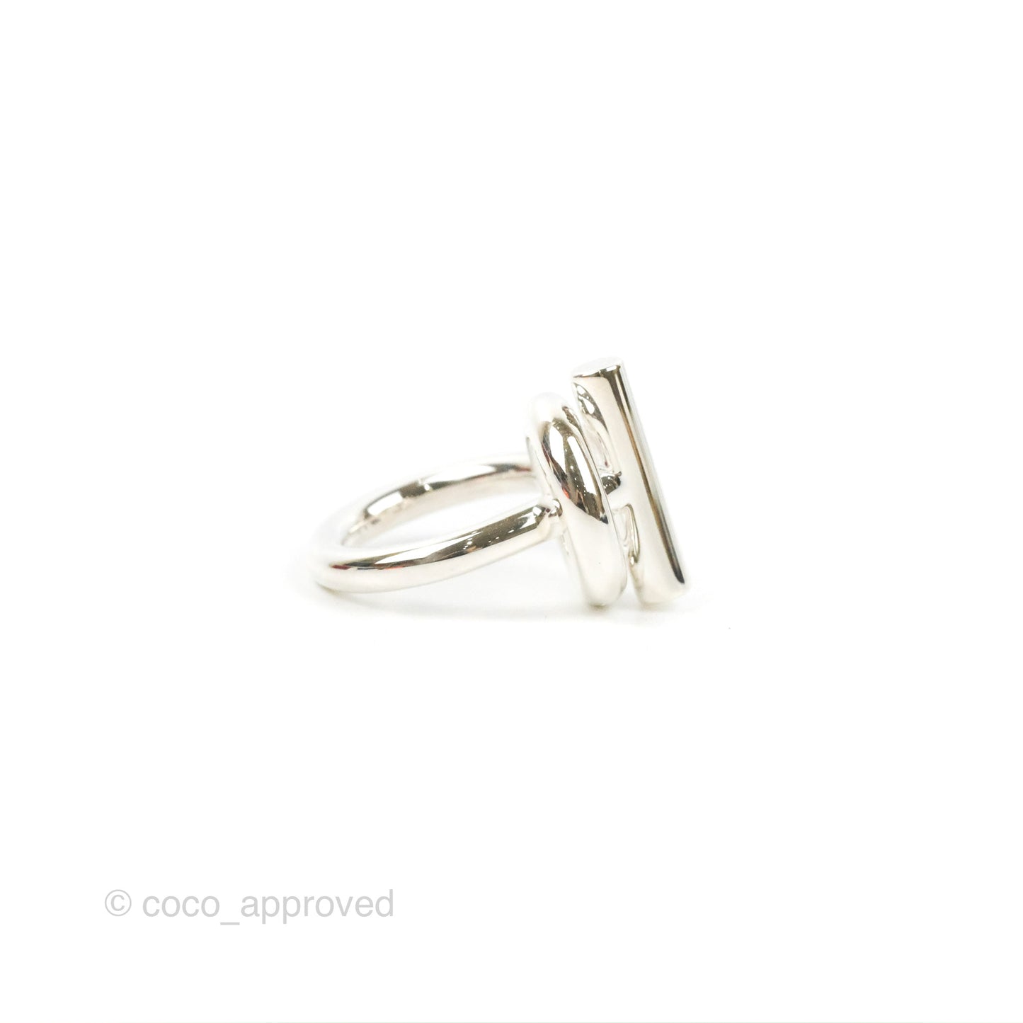 Hermès Echappee Ring GM Sterling Silver